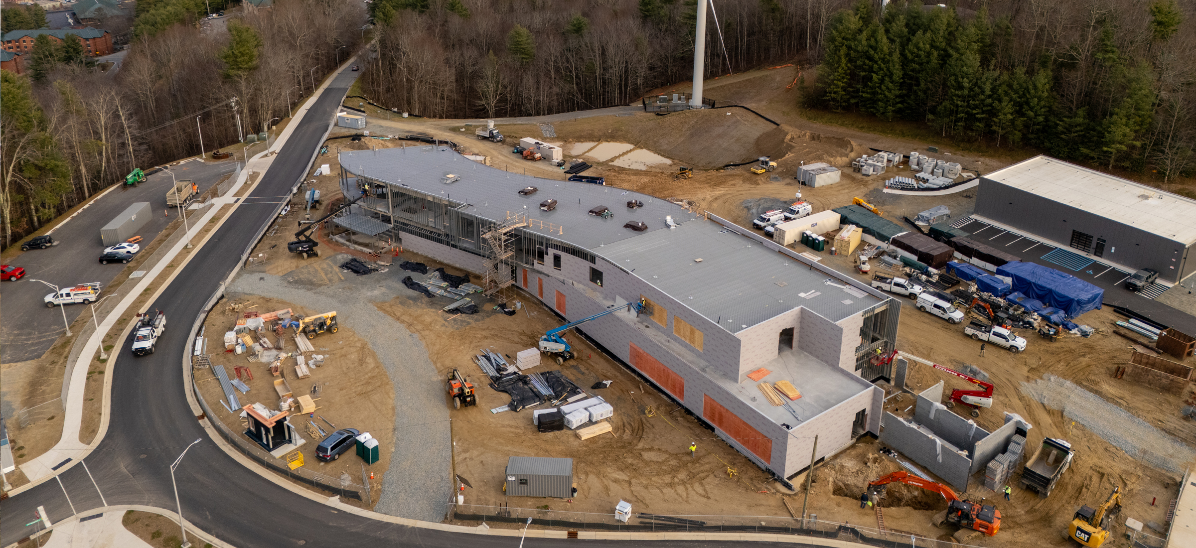 Pictured on Nov. 24, 2025, App State's STEM Academic Building, part of the Phase 1 development at the university's Innovation District.