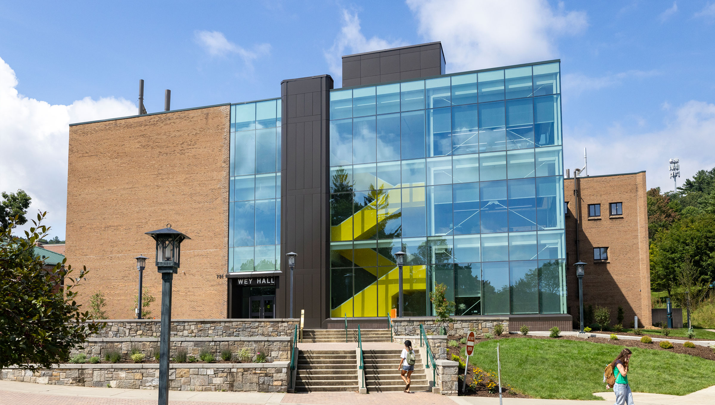 App State's fully renovated Wey Hall is pictured during the first week of classes for the fall 2025 semester.