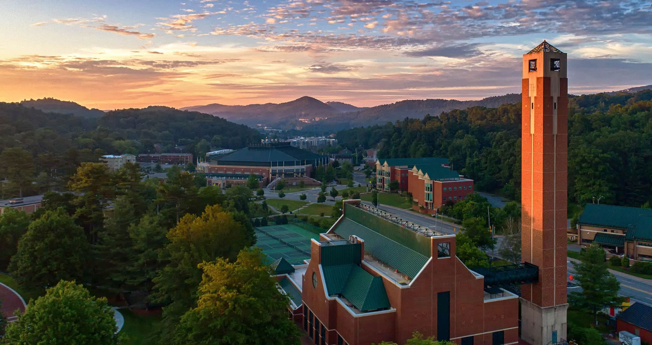 Campus in the evening